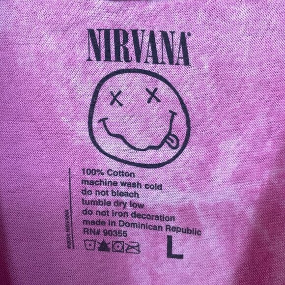 Nirvana Pink Monochrome In Utero Rock T-shirt Size Large - Picture 4 of 4